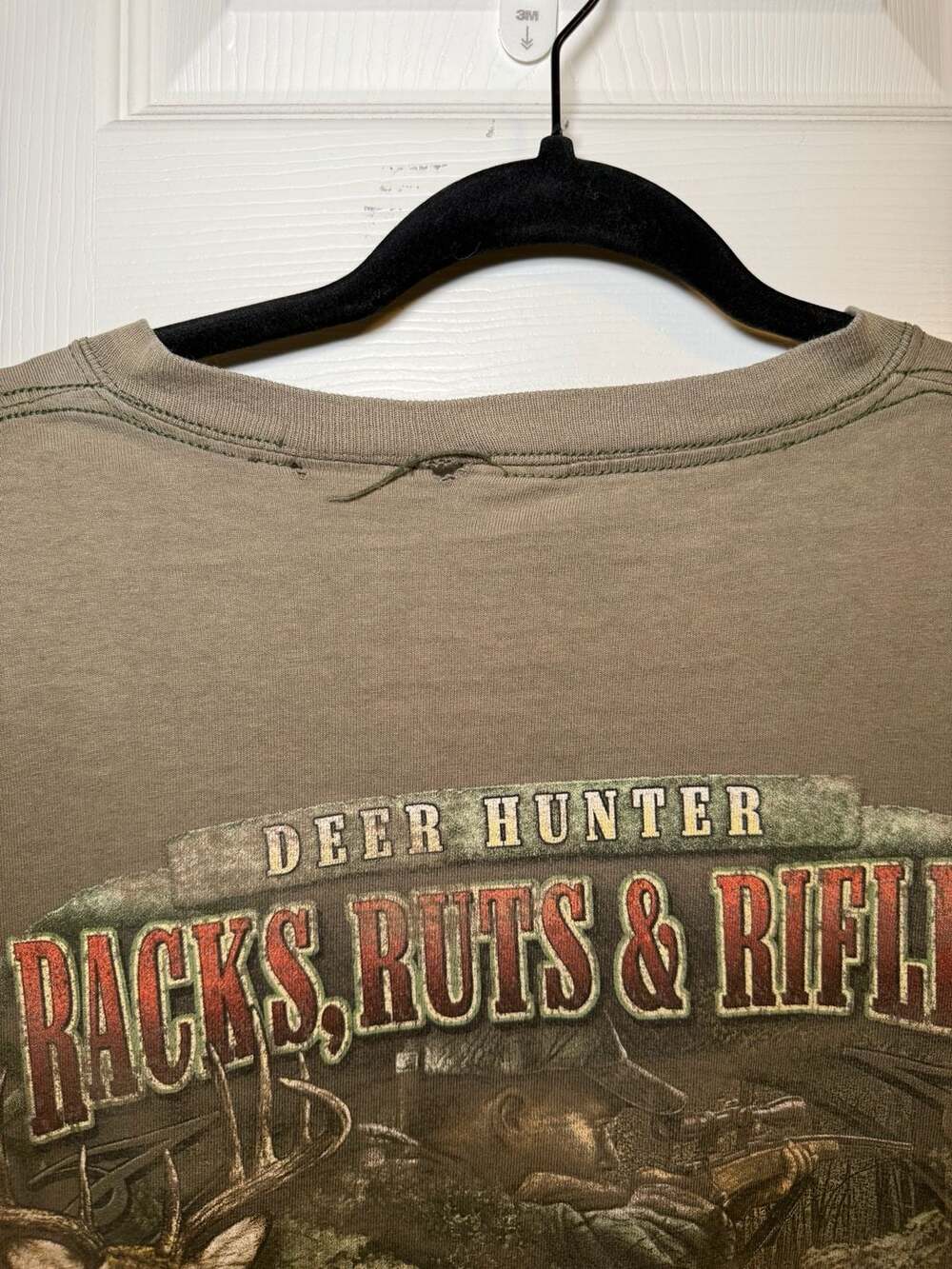 Buck Wear Deer Hunter Racks Ruts And Rifles Graphic T-Shirt - Picture 8 of 8